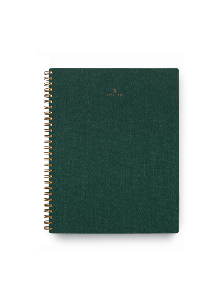 Appointed Notebook Hunter Green Appointed The Notebook - Lined
