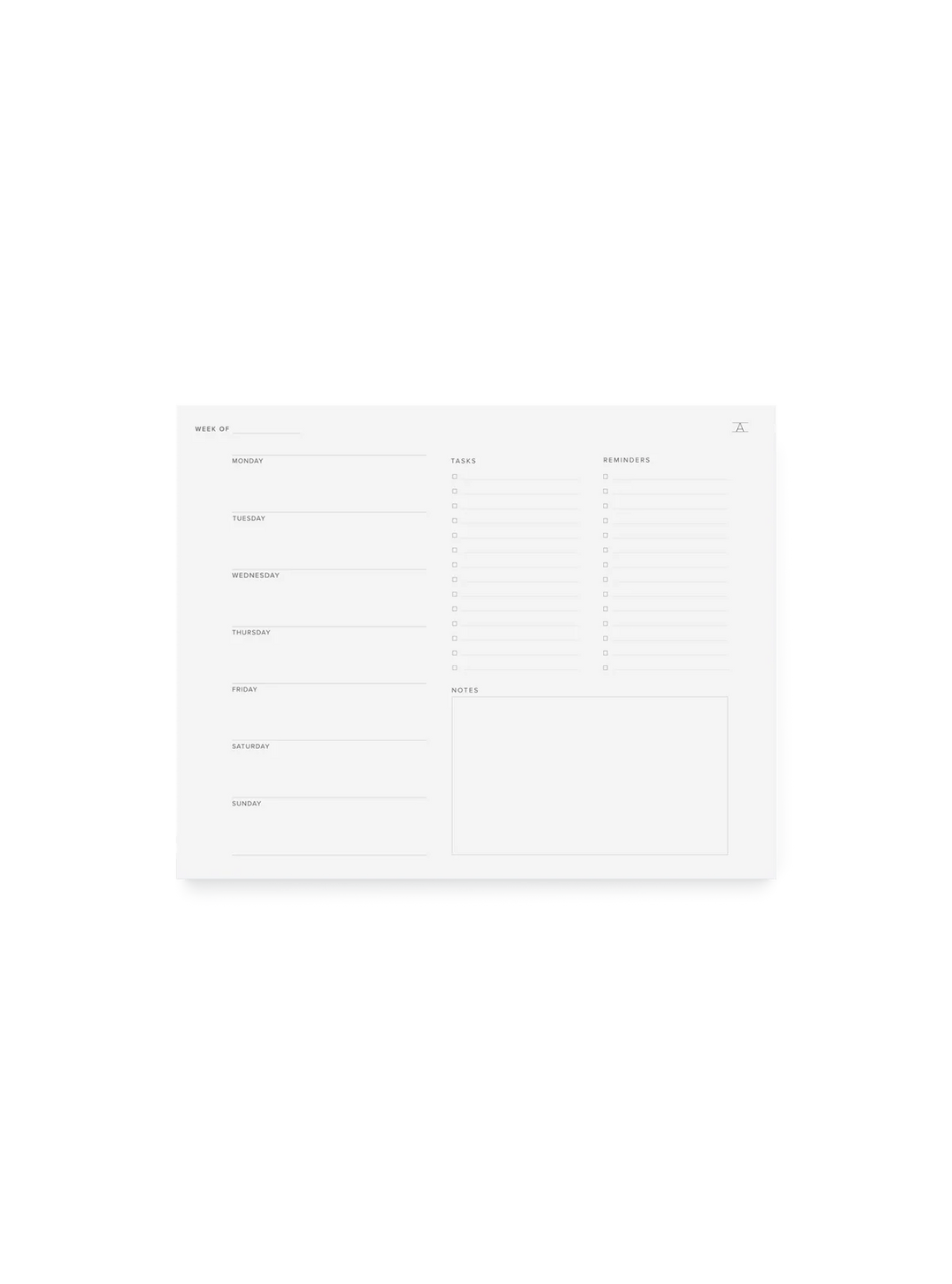 Appointed Notepad Appointed Weekly Task Pad