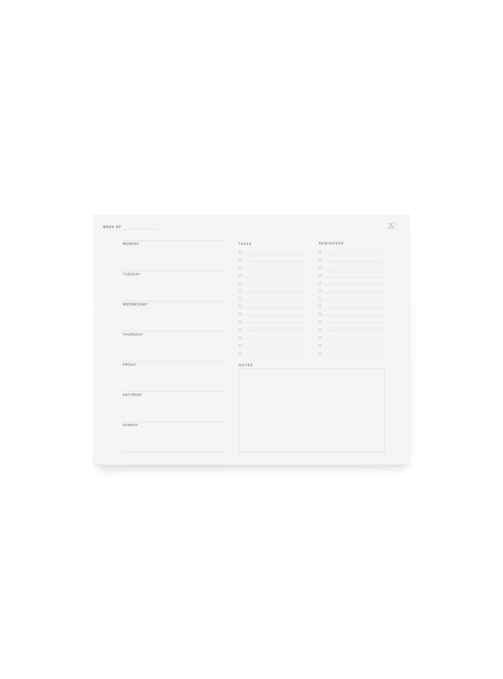 Appointed Notepad Appointed Weekly Task Pad