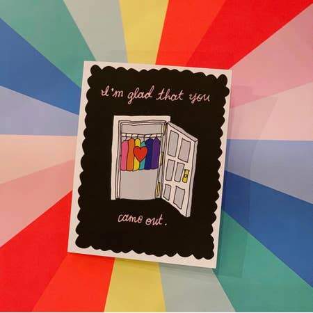 Ash + Chess Card Glad You Came Out Card