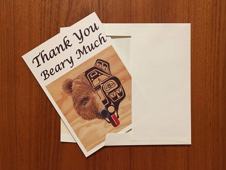 AustinsAwesomeArtCo Card Thank You Beary Much 5x7 Card