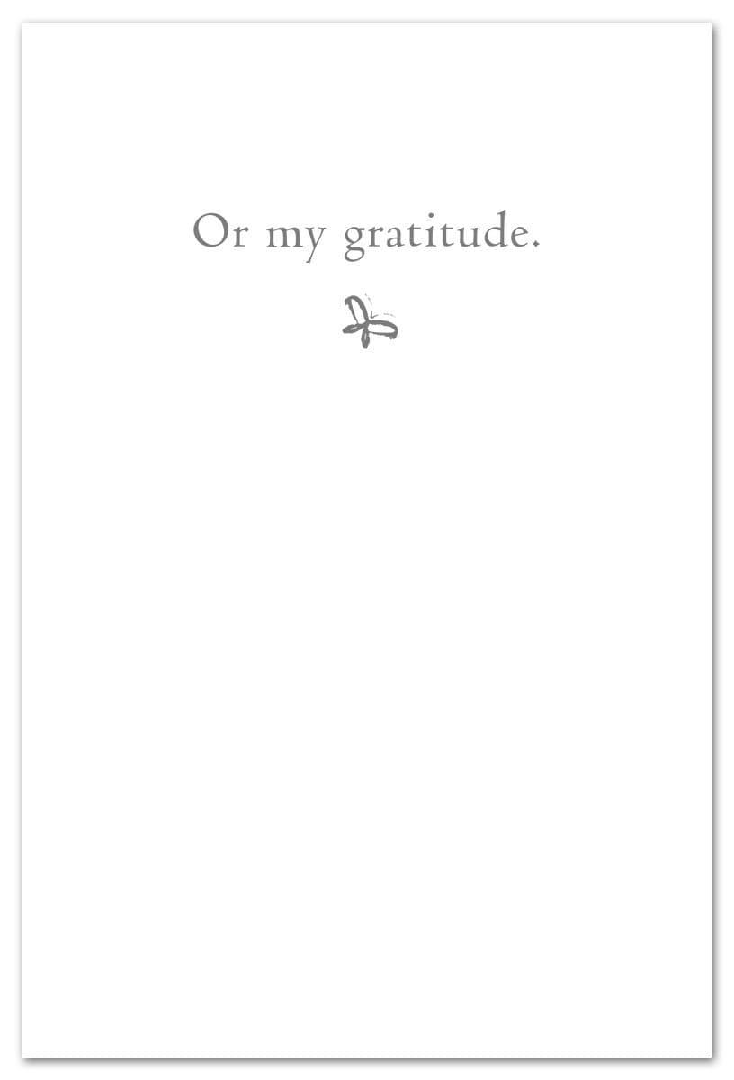 Cardthartic Card Blue & White Pansies Thank You Card