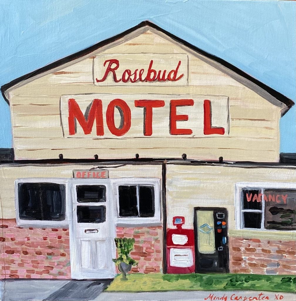 Carpe Diem Papers Card Rosebud Motel Greeting Card