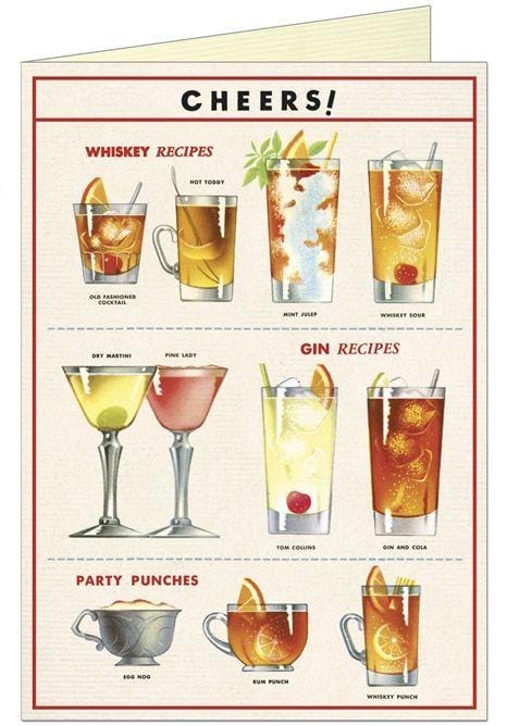 Cavallini & Co. Single Card Cheers Card