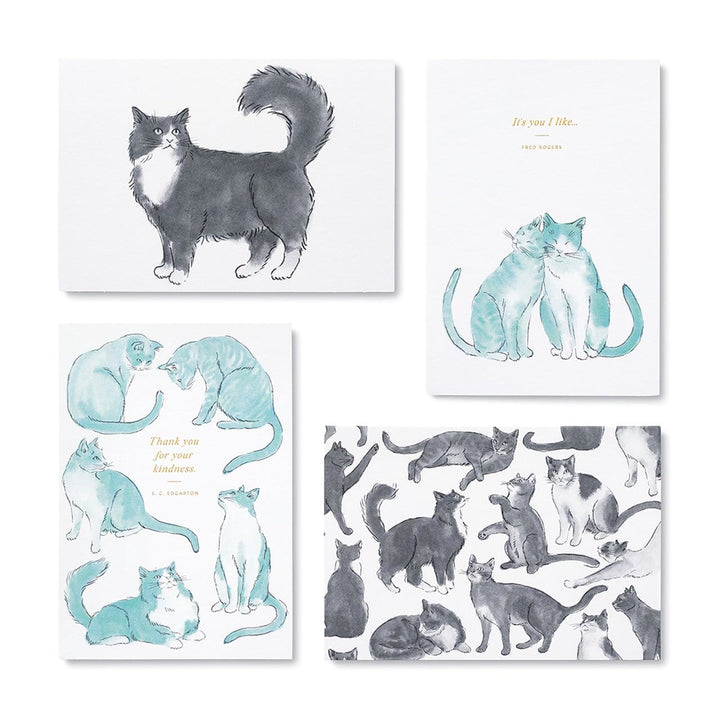Compendium Boxed Card Set Cat-Themed Boxed Note Card Set