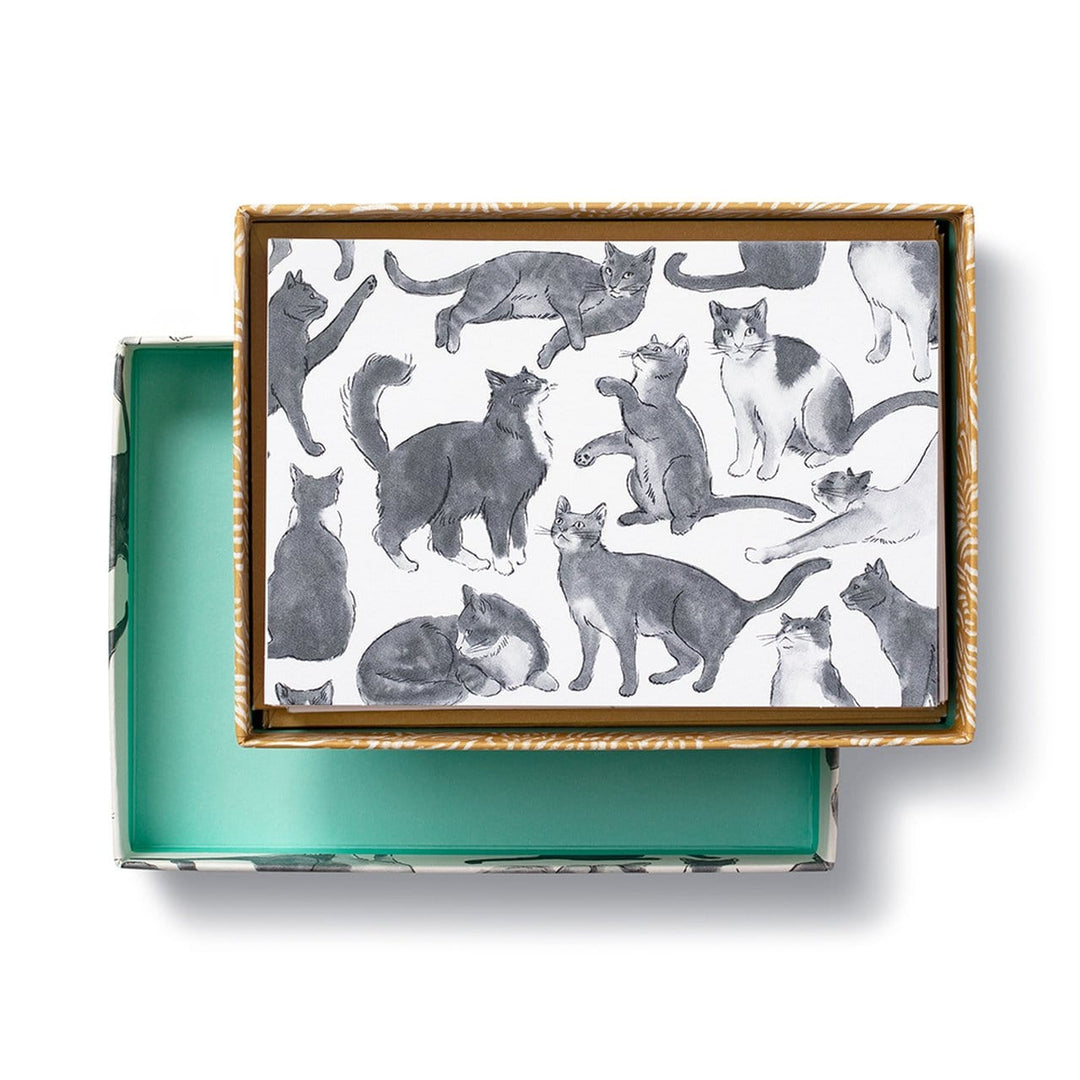 Compendium Boxed Card Set Cat-Themed Boxed Note Card Set