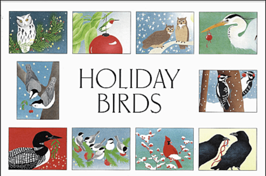 Crane Creek Graphics Boxed Card Set Holiday Birds Boxed Card Set