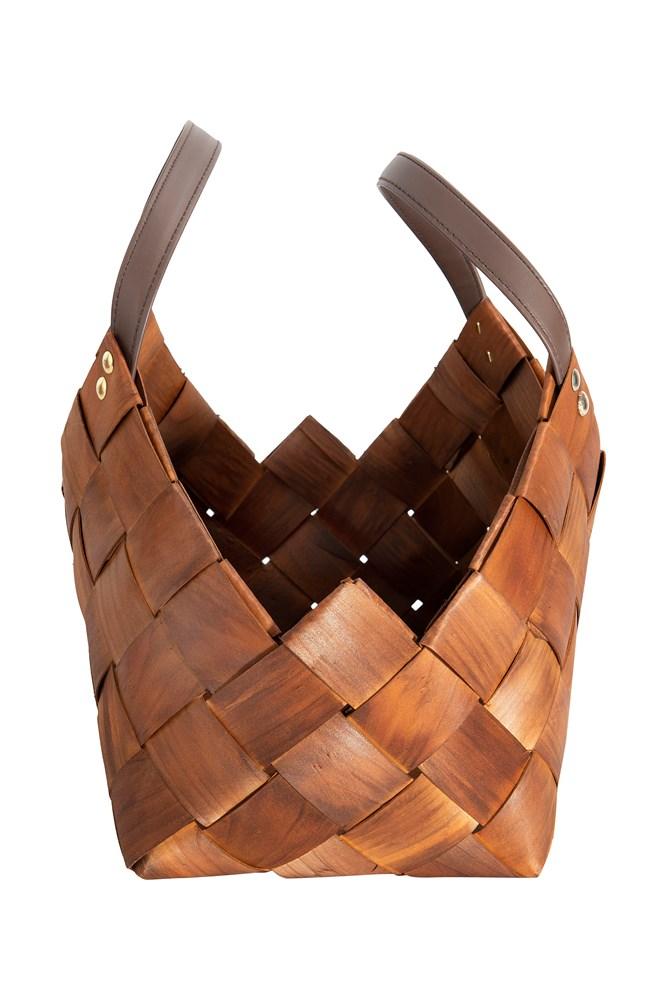 Seagrass Baskets with Leather Handles Basket Creative Coop
