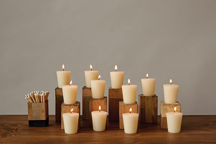 Creative Coop Candle Unscented Votive Candles In Box, Set of 12