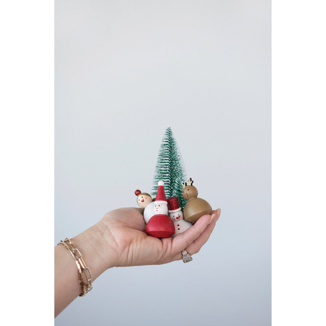 Creative Coop Holiday Decor Christmas Garden Kit, Boxed Set of 7