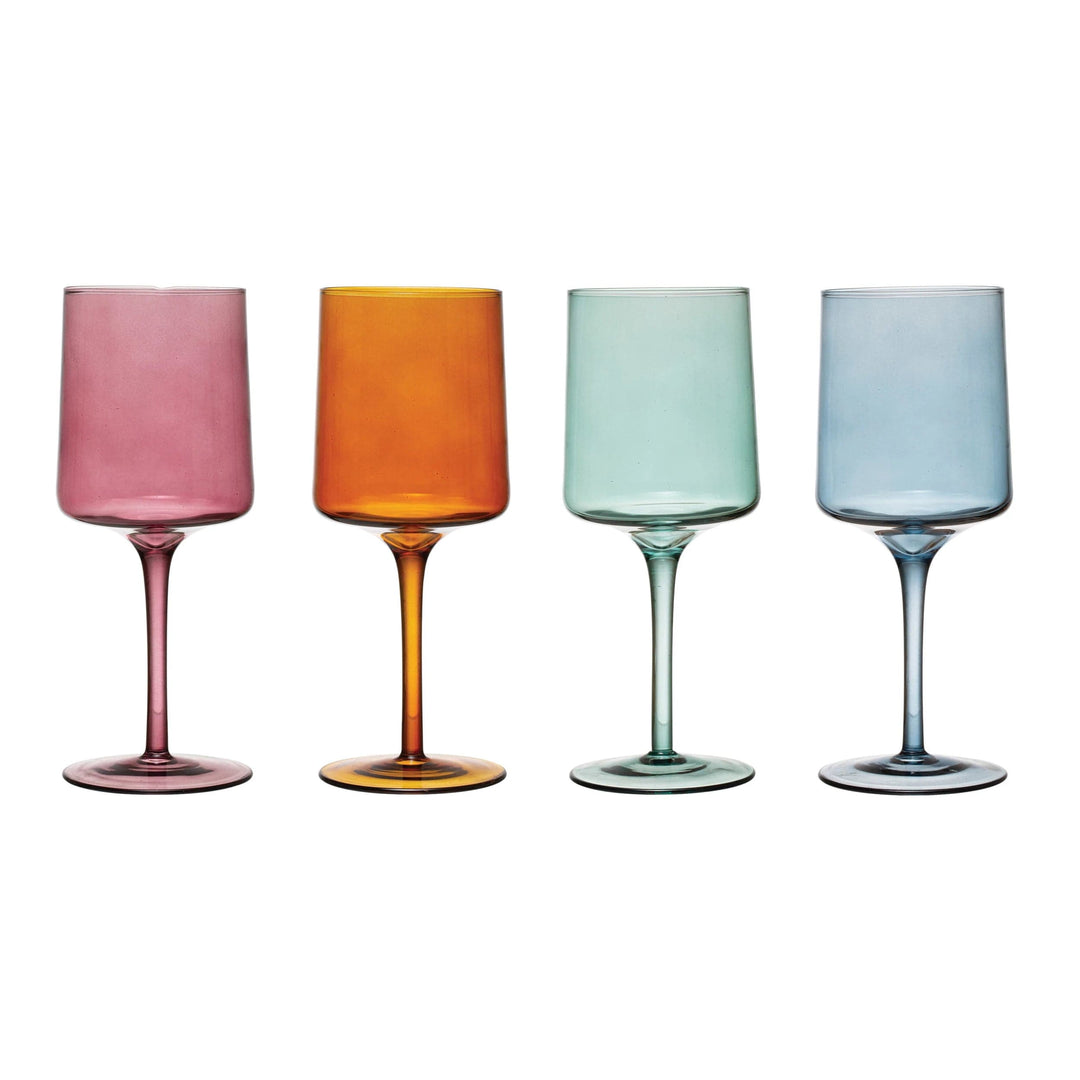 Creative Coop Stemware 14 oz. Stemmed Wine Glass, Set of 4