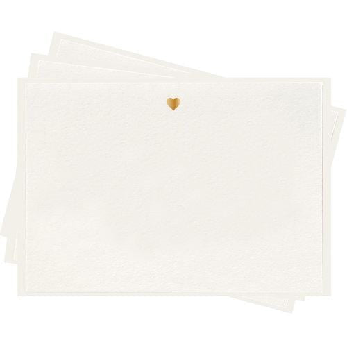 Dahlia Press Boxed Card Set Gold Heart Fancy Flat Boxed Set