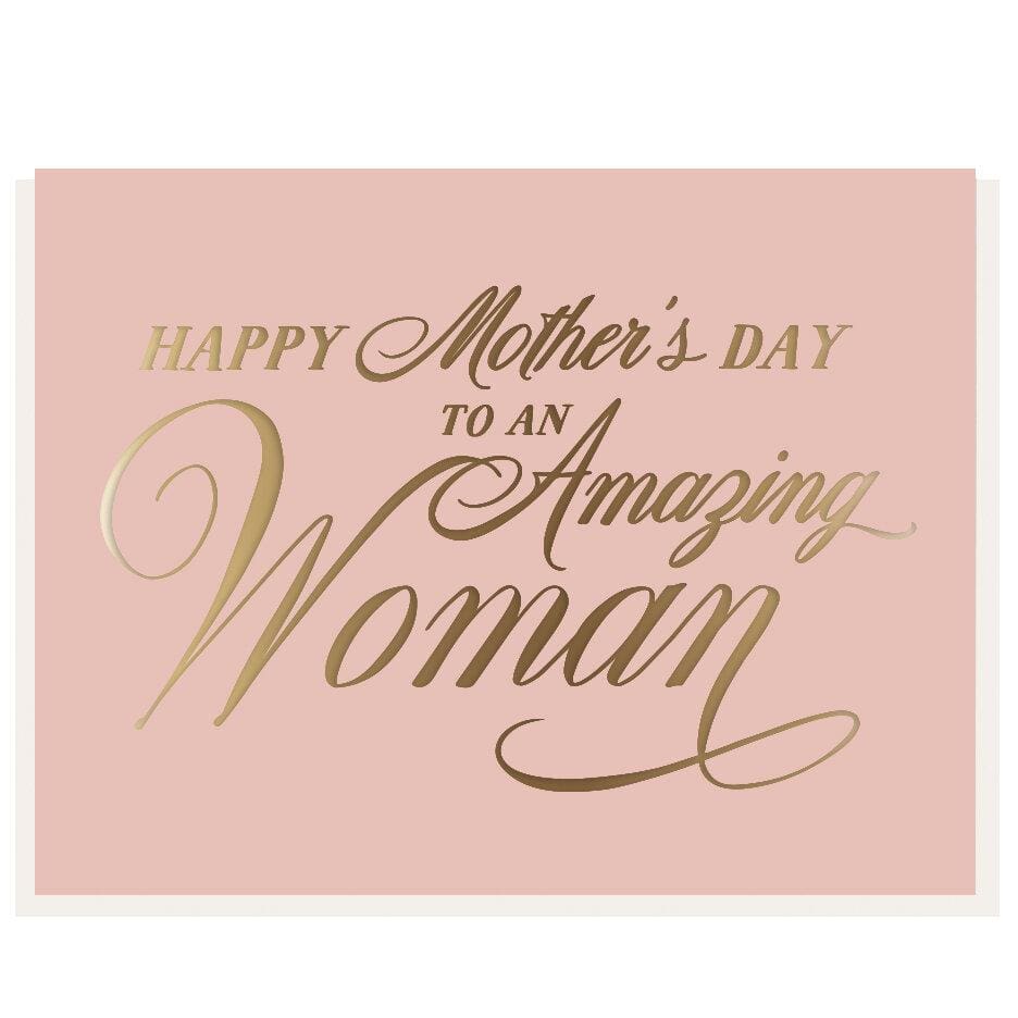 Dahlia Press Card Amazing Woman Mother's Day Card