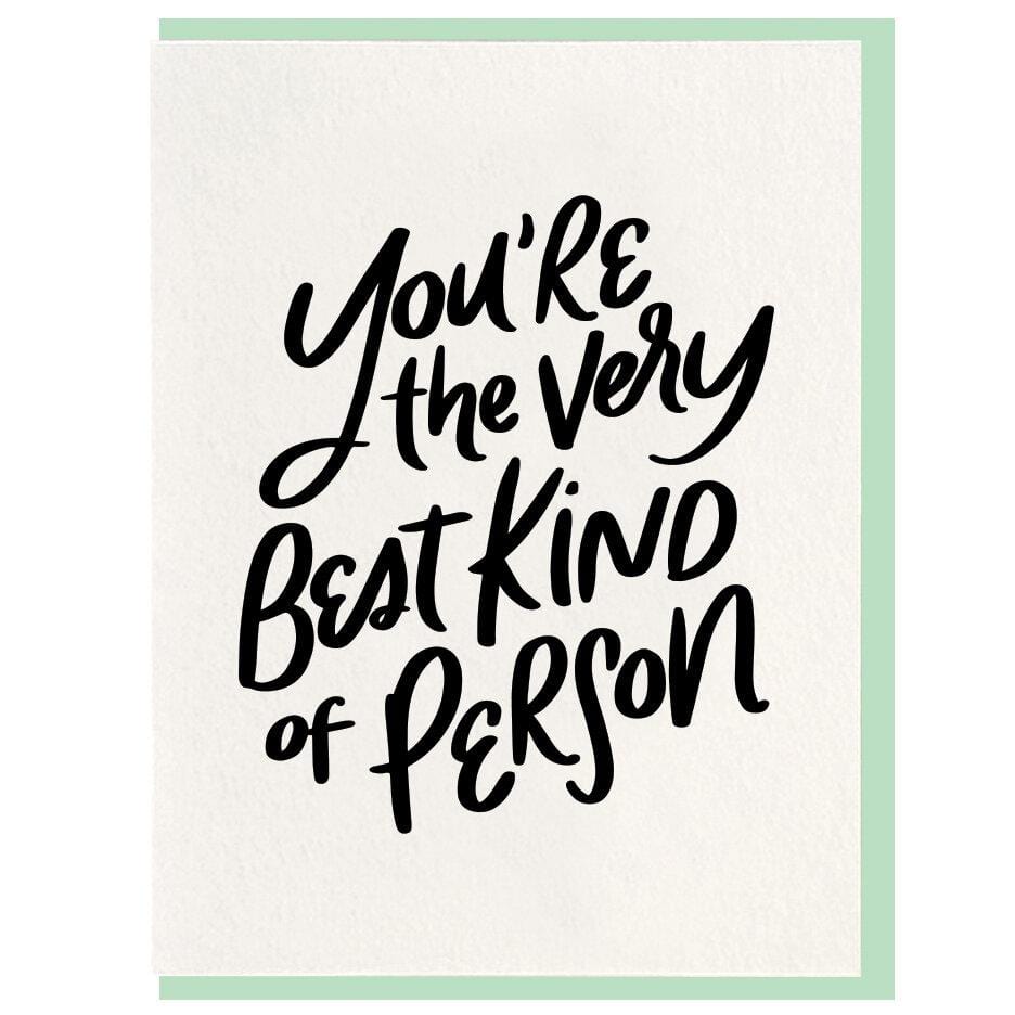 Dahlia Press Card Best Person Card