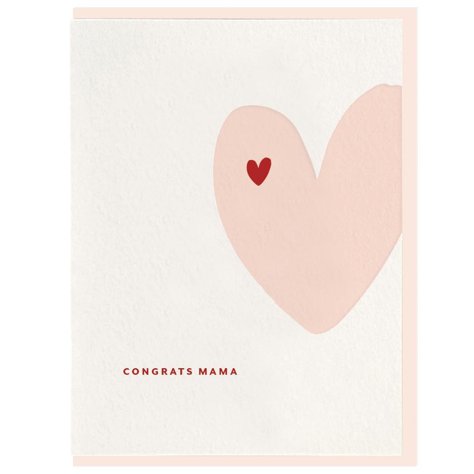 Dahlia Press Card Congrats Mama Card