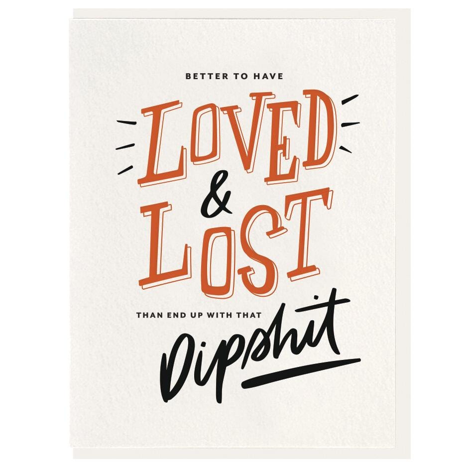 Dahlia Press Card Loved & Lost Card