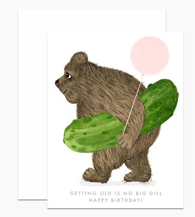 Dear Hancock Card No Big Dill Bear Card