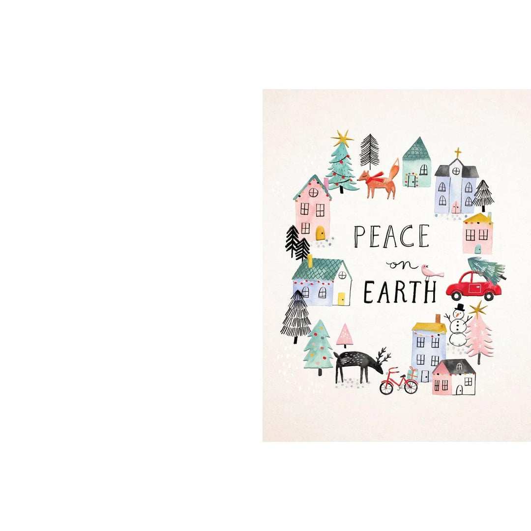 Design Design Boxed Cards Circle Holiday Village Boxed Cards