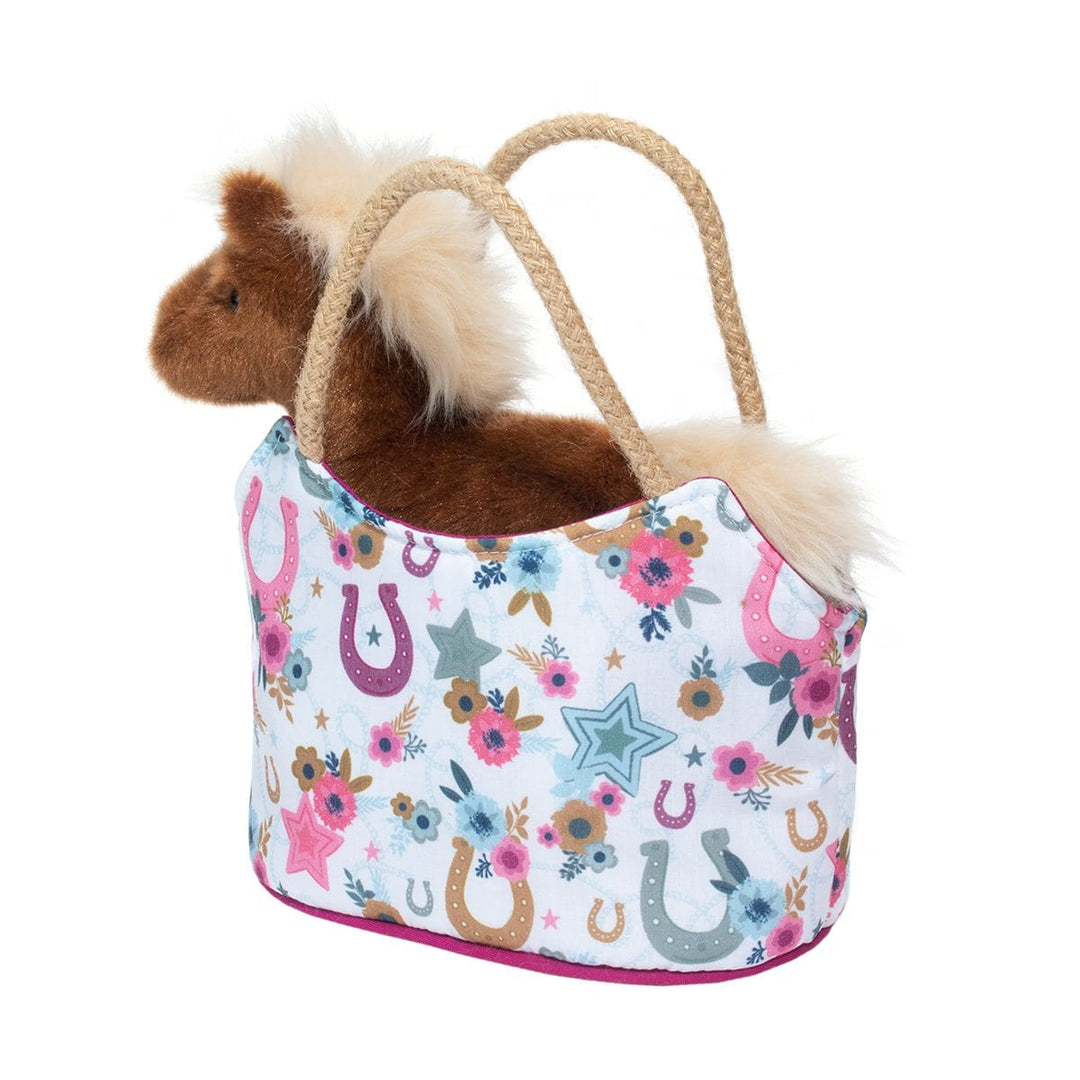 Douglas Plush Toy Boho Horseshoe Sassy Sak with Horse