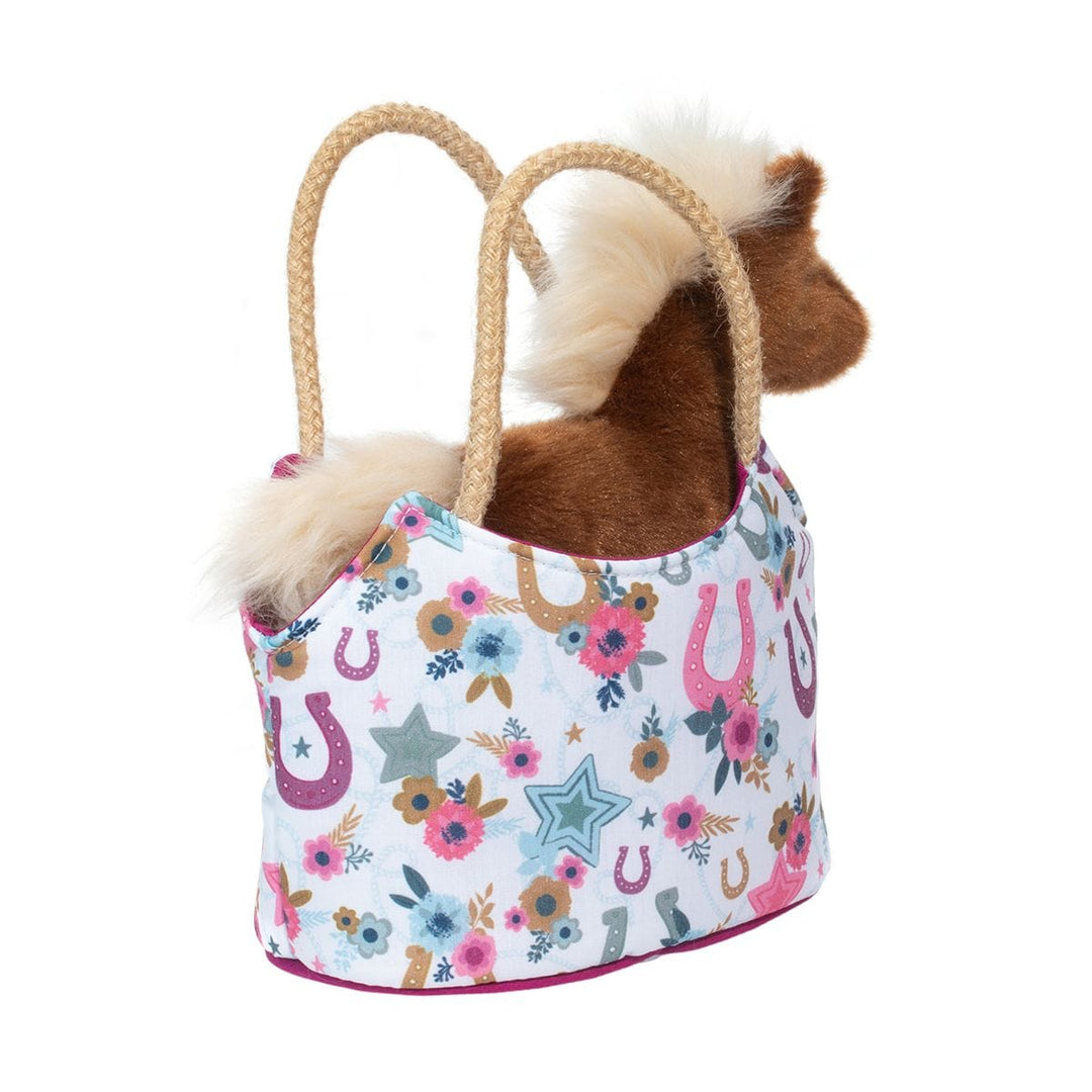 Douglas Plush Toy Boho Horseshoe Sassy Sak with Horse