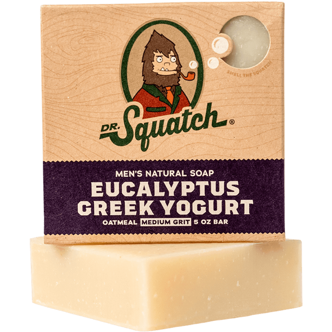 Dr. Squatch Hand Soap Eucalyptus Greek Yogurt - Dr. Squatch Soap Bar