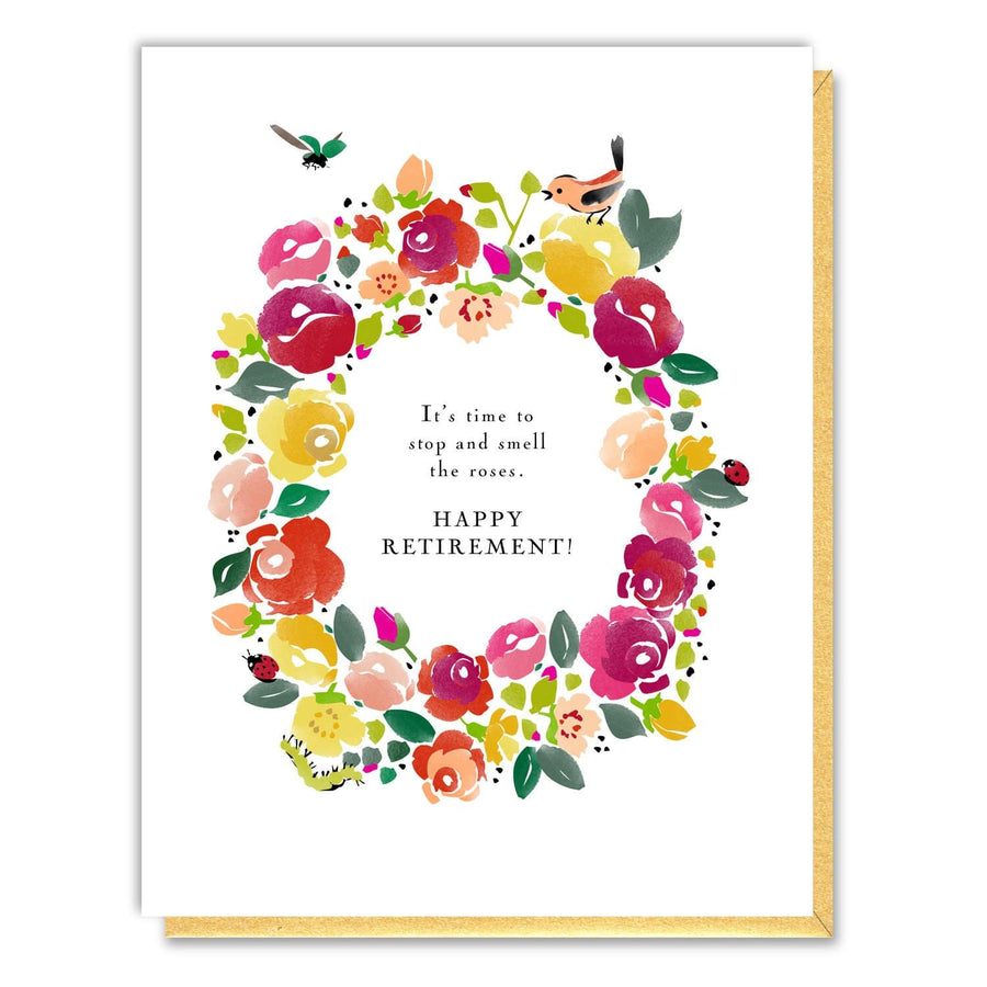 Driscoll Designs Card Time to Smell the Roses Retirement Card