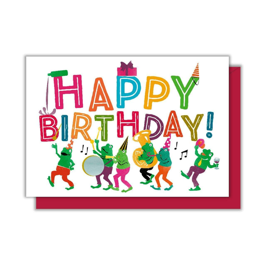 Driscoll Designs Enclosure Card Frog Birthday Party Enclosure Card