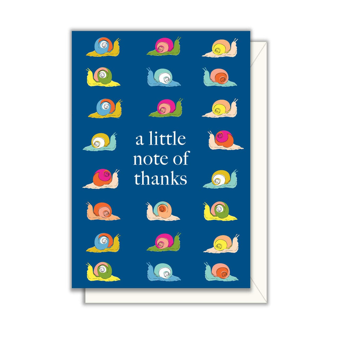 Driscoll Designs Single Card Thanks Snails Enclosure Card