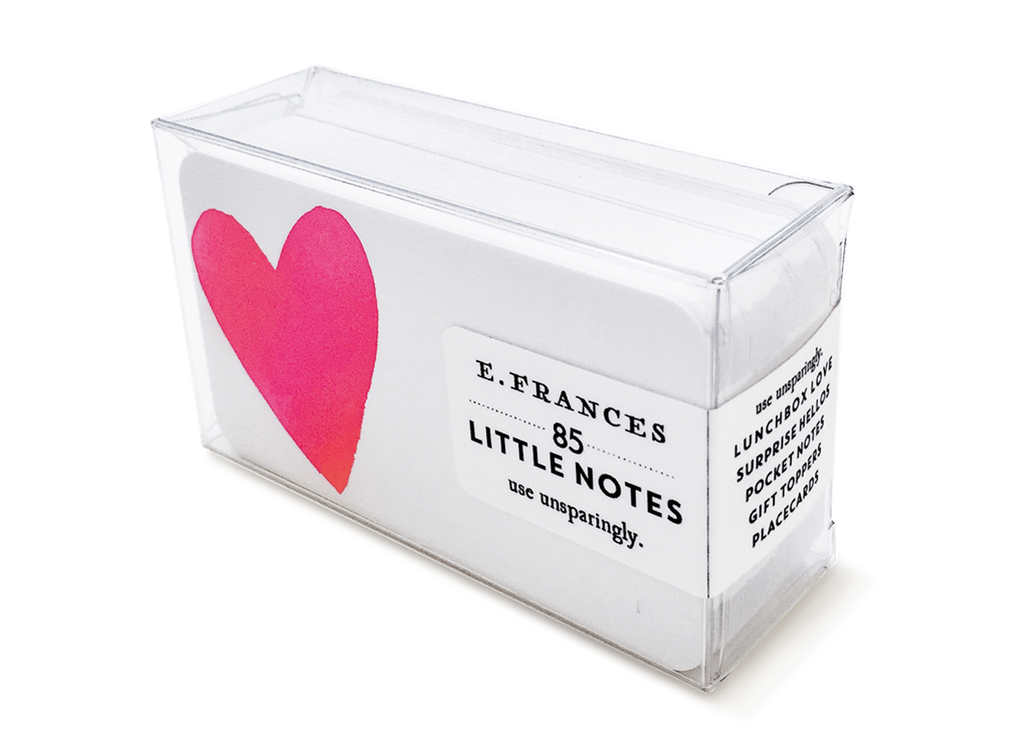 E. Frances Paper Card Big Heart Little Notes