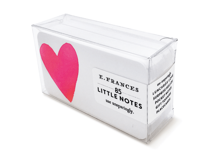 E. Frances Paper Card Big Heart Little Notes
