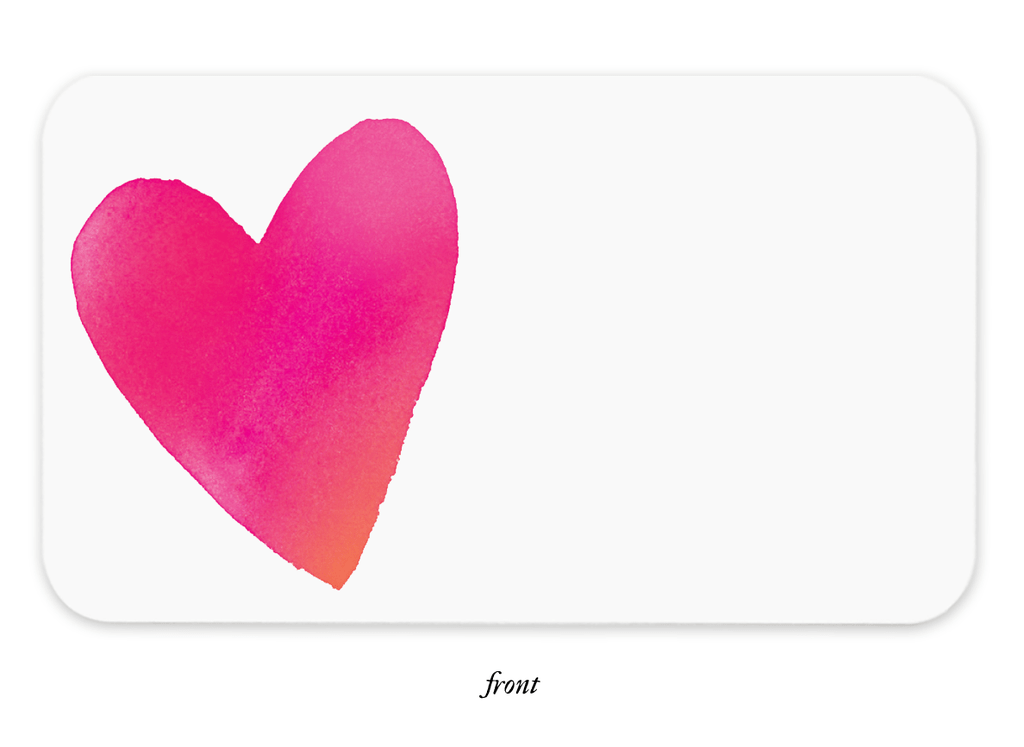 E. Frances Paper Card Big Heart Little Notes