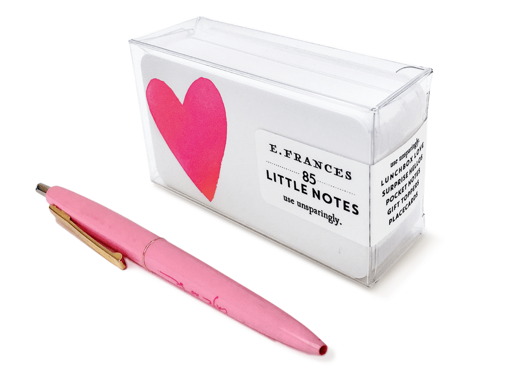 E. Frances Paper Card Big Heart Little Notes