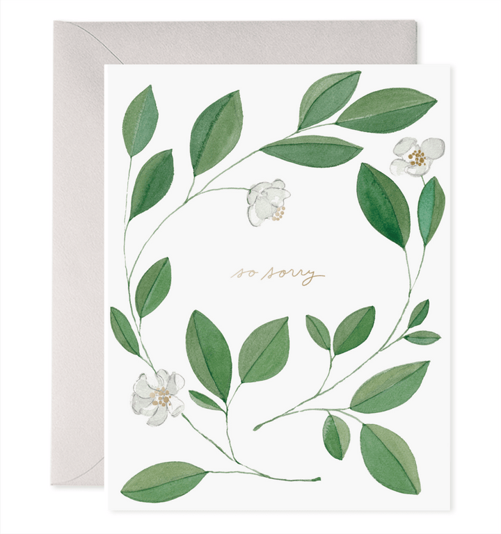 E. Frances Paper Card Magnolia Condolence Card