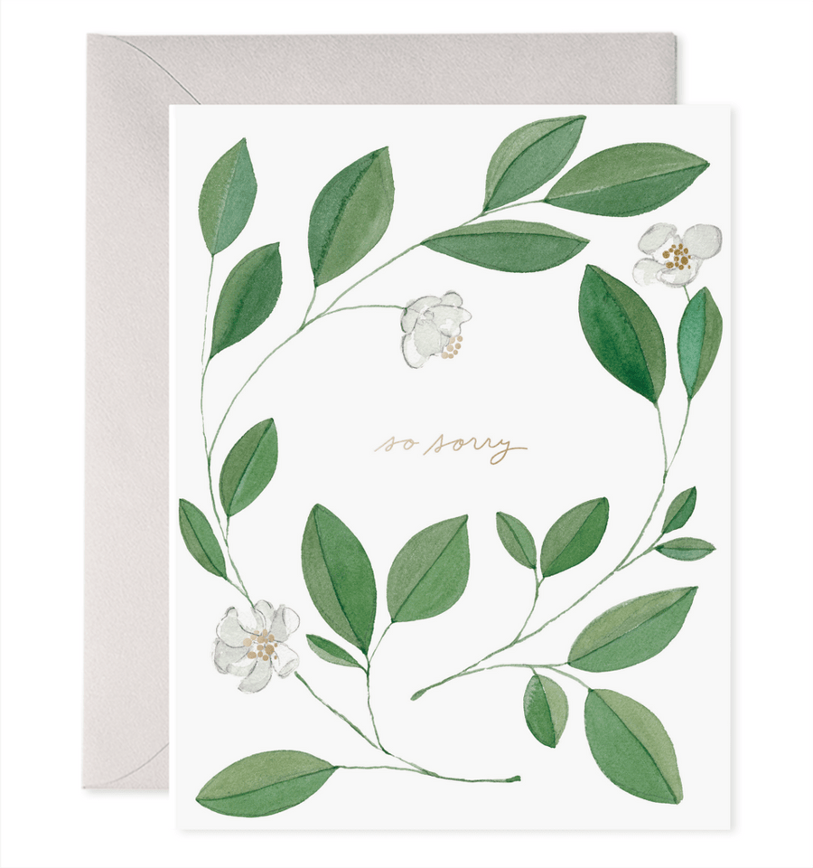 E. Frances Paper Card Magnolia Condolence Card