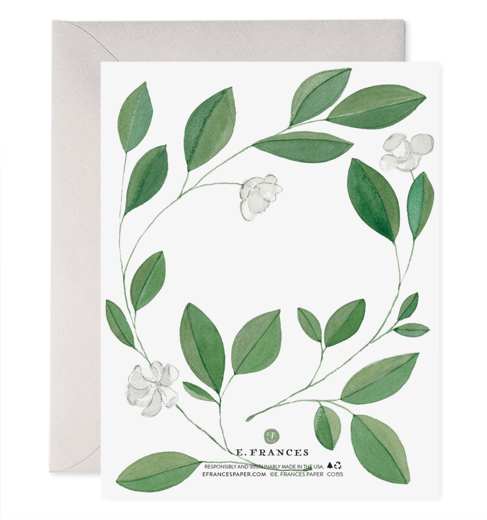 E. Frances Paper Card Magnolia Condolence Card