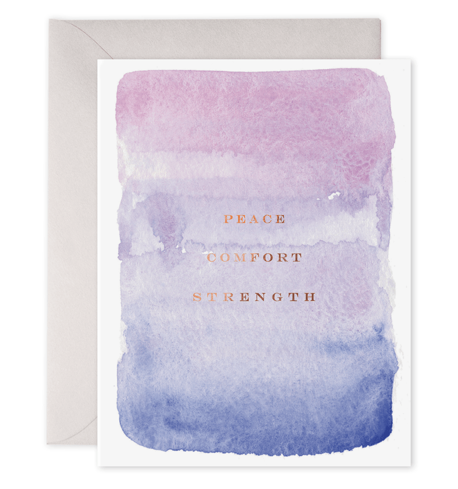 E. Frances Paper Card Peace, Comfort, Strength Card