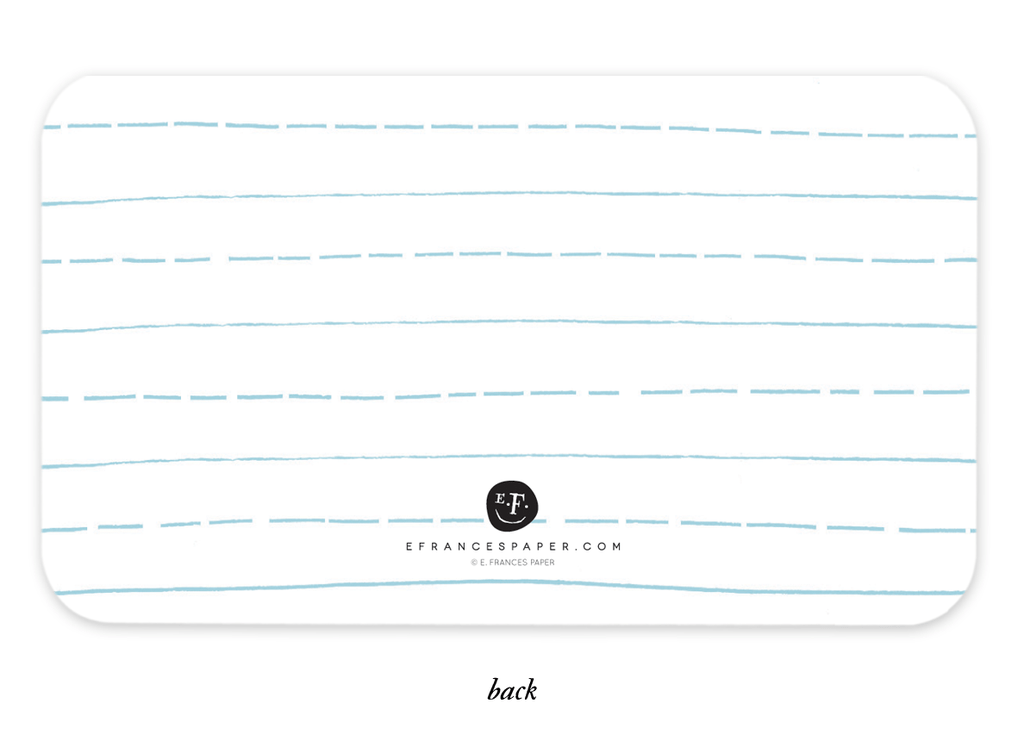 E. Frances Paper Card Pencil Little Notes