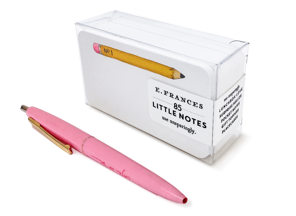 E. Frances Paper Card Pencil Little Notes