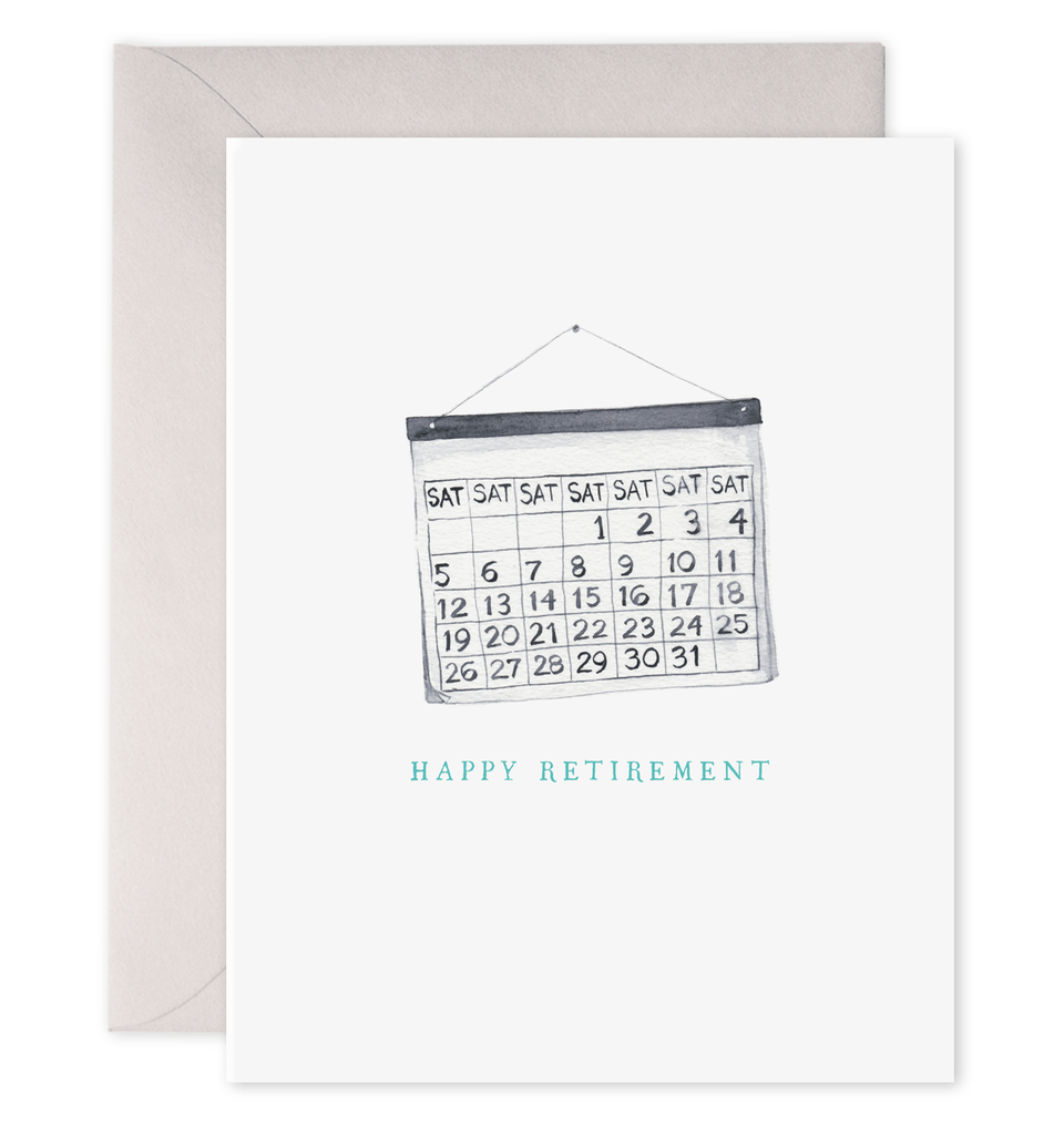 E. Frances Paper Card Retirement Saturdays Card