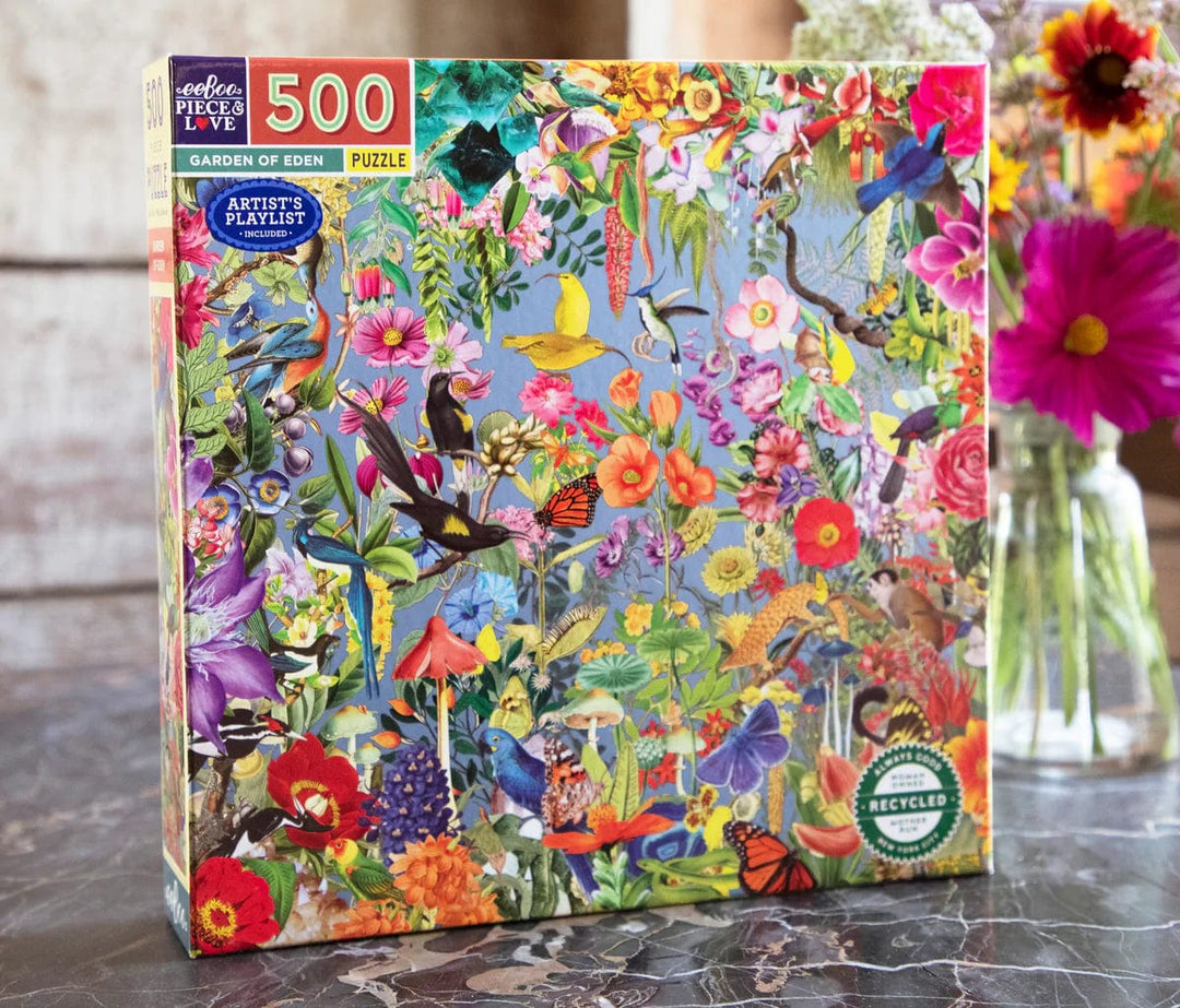 eeBoo Puzzle Garden of Eden 500 Piece Square Puzzle