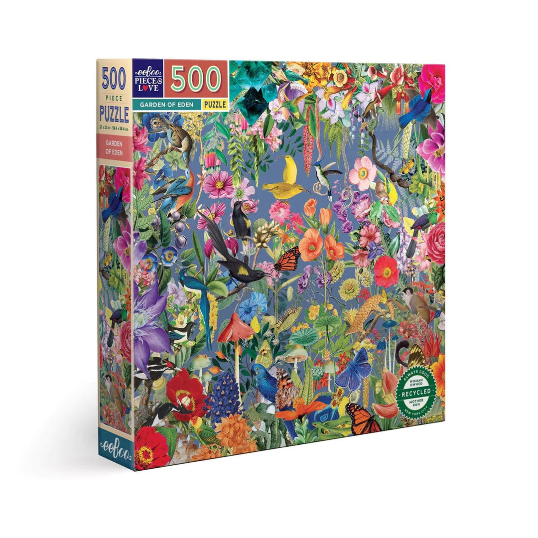 eeBoo Puzzle Garden of Eden 500 Piece Square Puzzle