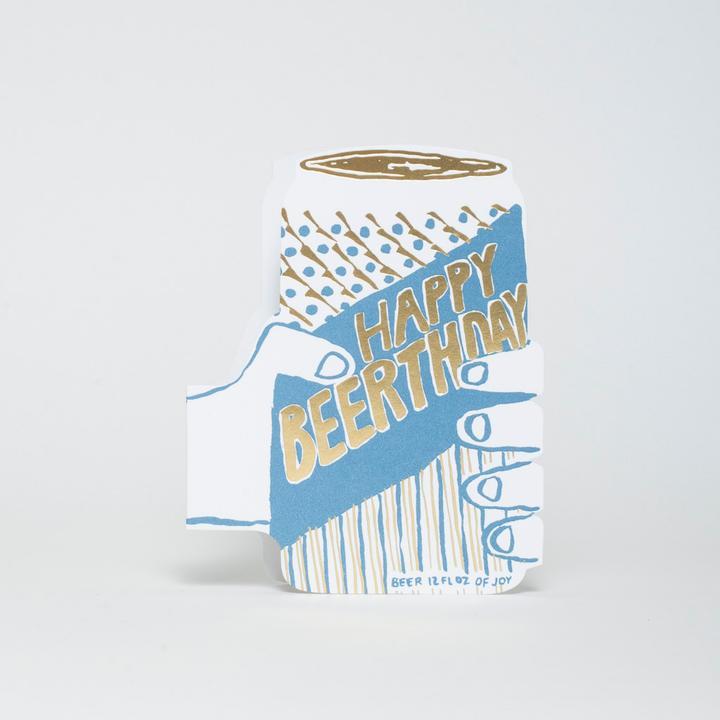 Egg Press Card Happy 'Beerthday' Card