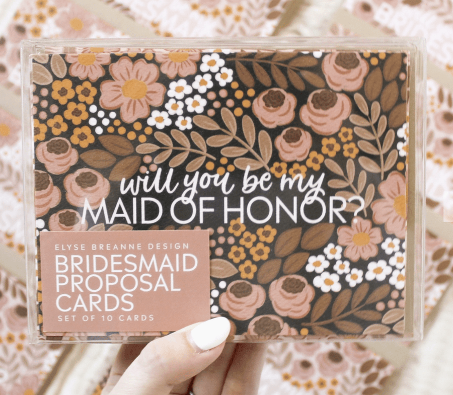 Elyse Breanne Design Sticker Set of Ten Bridesmaid Proposal Cards