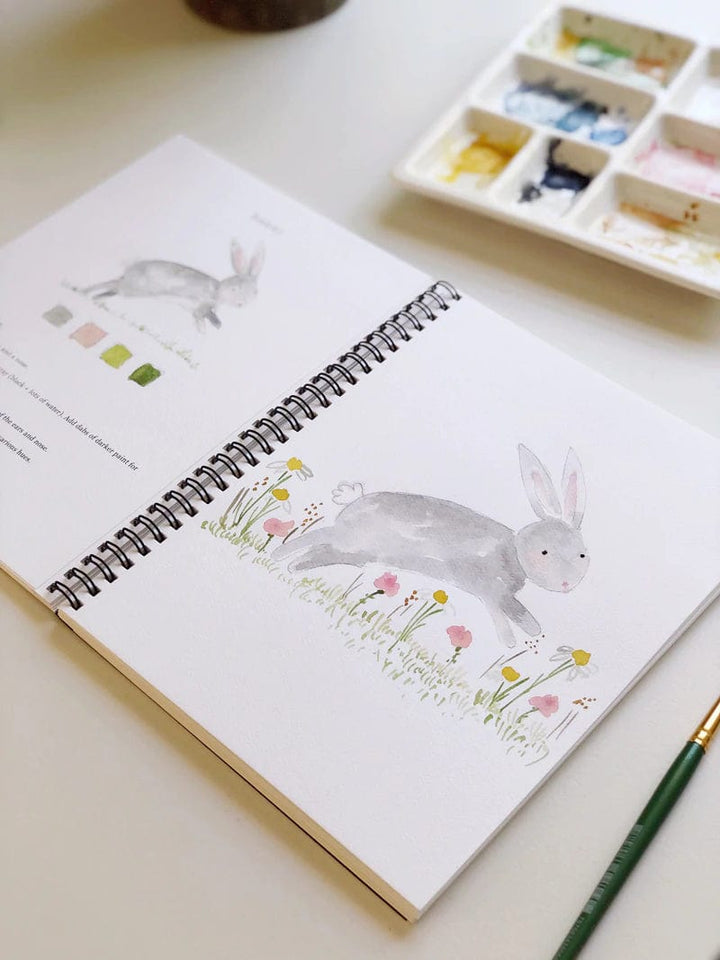 Emily Lex Art Supplies Watercolor Workbook: Animals