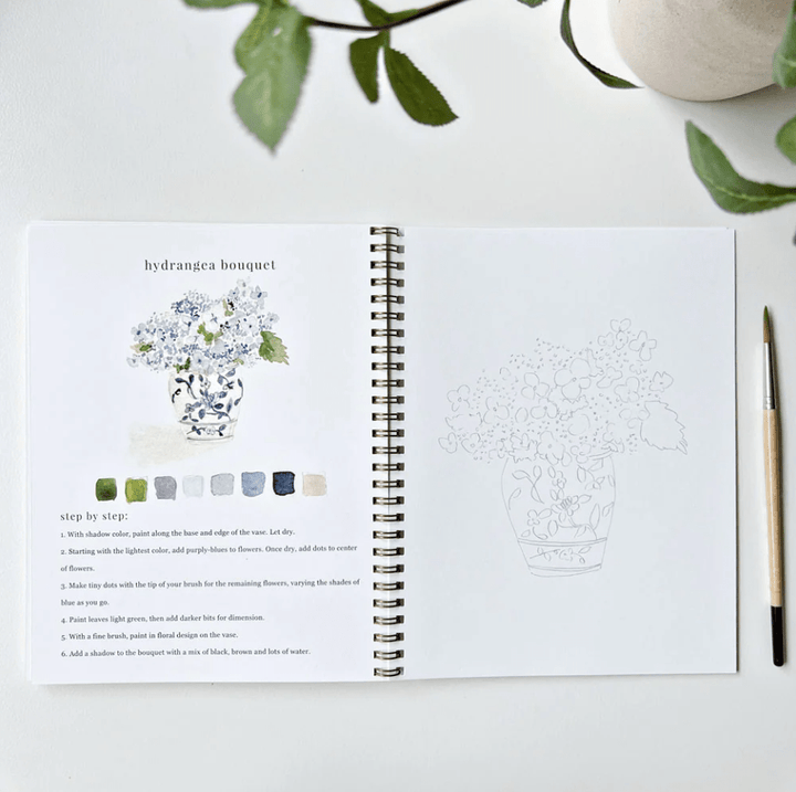 Emily Lex Art Supplies Watercolor Workbook: Bouquets