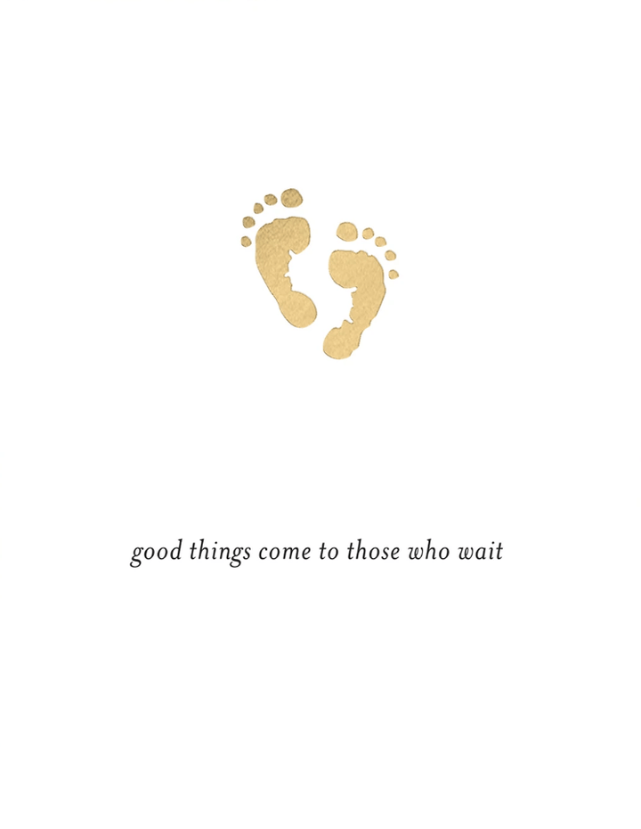 Fine Moments Single Card Tiny Feet Card