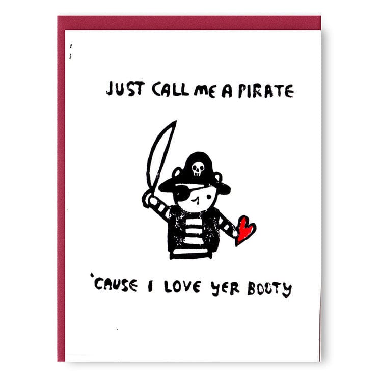 Ghost Academy Card Pirate Booty Love Card