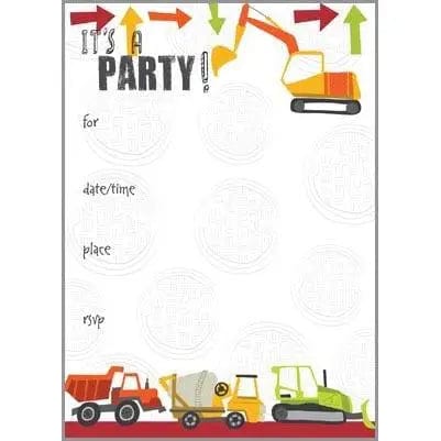 It's A Party - Fill-in Party Invitations