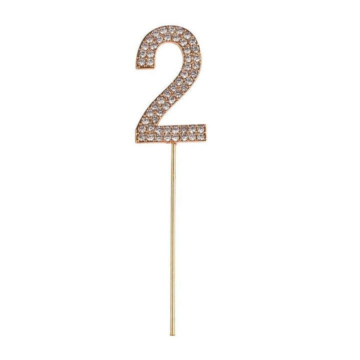 Great Pretenders Party Supplies 2 Rhinestone Cake Topper Numbers