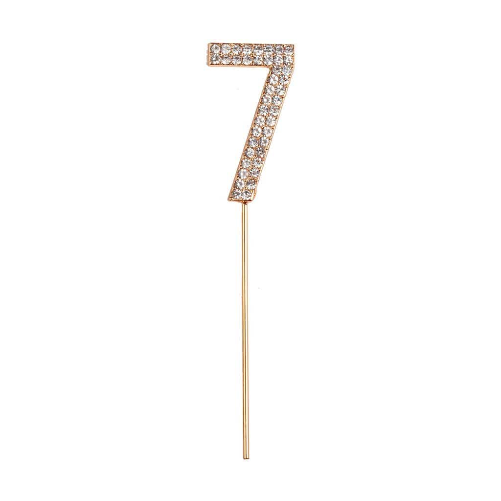 Great Pretenders Party Supplies 7 Rhinestone Cake Topper Numbers
